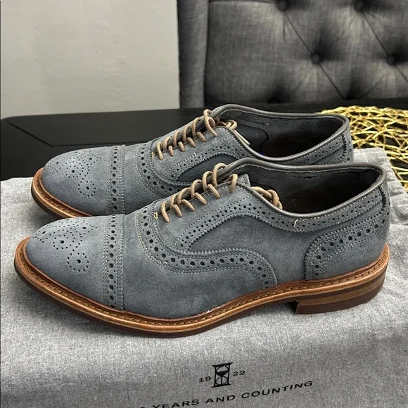 Allen Edmonds Mens Strandmok Oxford Slate 7.5 3E - Picture 6 of 10